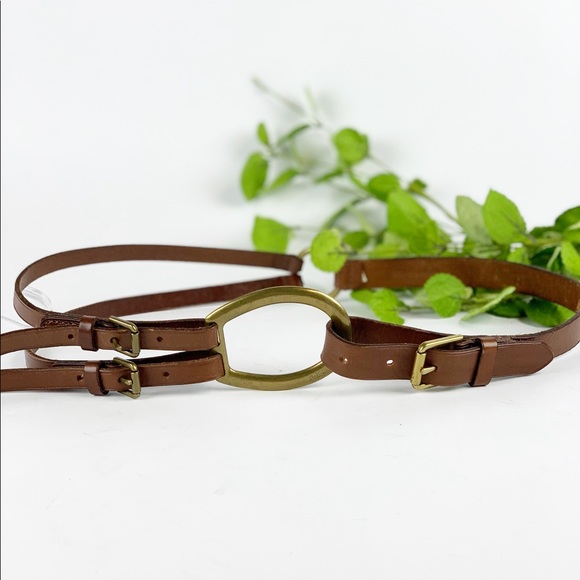Lauren Ralph Lauren Accessories - Lauren Ralph Lauren Brown Leather Equestrian Belt